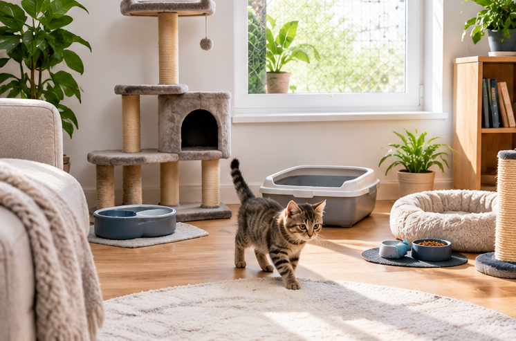 Cómo preparar tu casa para la llegada de un gato: guía básica